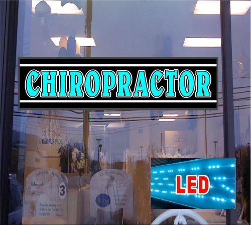 Led light box sign- chiropractor  46&#034;x12&#034; neon - banner alternative - bright!! for sale