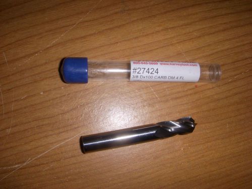 3/8&#034; Solid Carbide End Mill with 100 degree angle by Harvey Tool..NIB