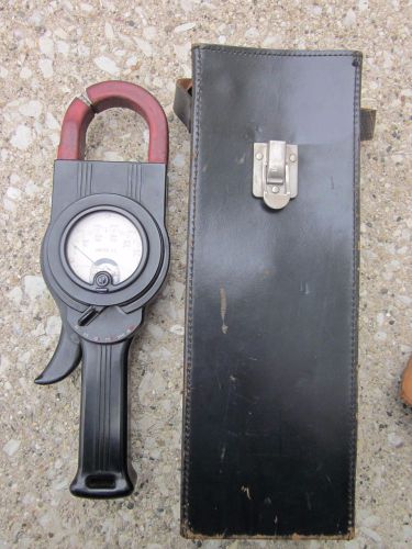 Vintage weston model 633 amperes a.c. clamp on amp meter type a2 for sale
