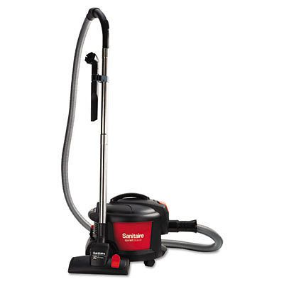 Quiet Clean Canister Vacuum, Red/Black, 9.0 Amp, 11&#034; Cleaning Path