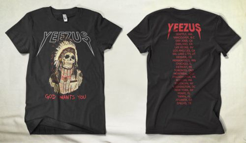 Yeezus Shirt Kanye West Tour T-shirt Yeezus Tour Merchandise Unisex Clothing