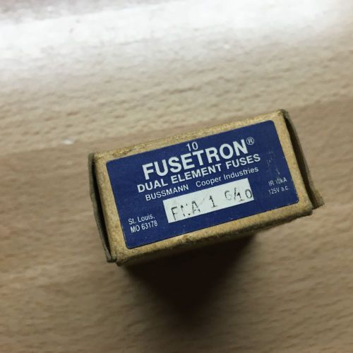 NEW Fuse Fusetron FNA-1-6/10 Time Delay Dual Element, BOX OF 10
