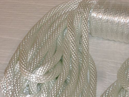 1/2&#034;x150 feet solid braid nylon rope winch pulley anchor tag line blue ox for sale