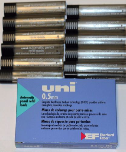 ef eberhard faber uni 0.5mm refill leads automatic pencil ONE DOZEN TUBES