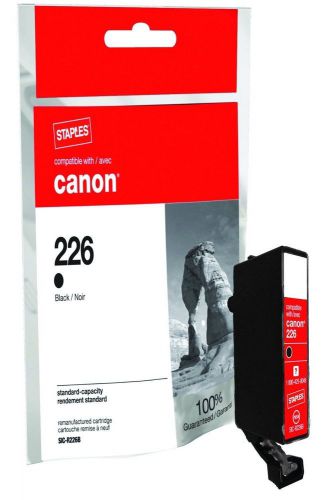 4 Remanufactured Inkjet Cartridges, Canon CLI-226BK (SIC-R226B), Black