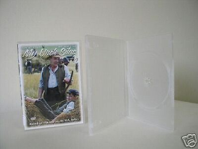 100 CLEAR 14MM STANDARD SINGLE DVD CASES PSD22