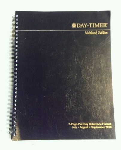 Day-Timer 2016 Jul through sept 2-Page-Per-Day Planner Refill Notebook Size31800