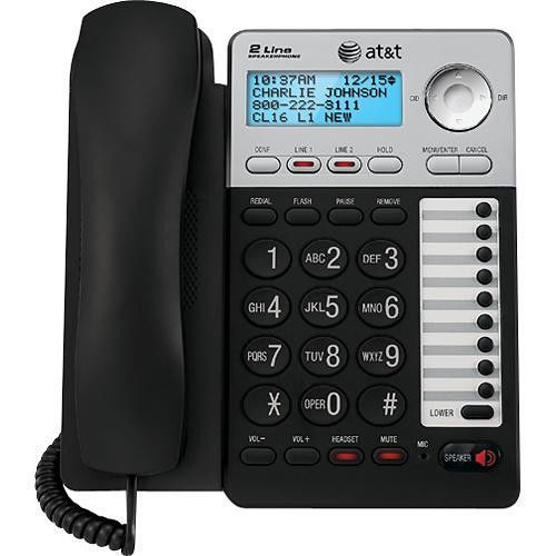 At&amp;t ml17929 2 line office phone caller id speakerphone for sale