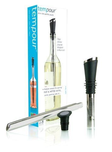 Soireehome Tempour | All-in-1 Wine Pourer + Chiller + Filter + Stopper |