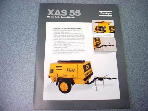 Atlas Copco XAS 55 Portable Compressor Deutz Diesel Brochure