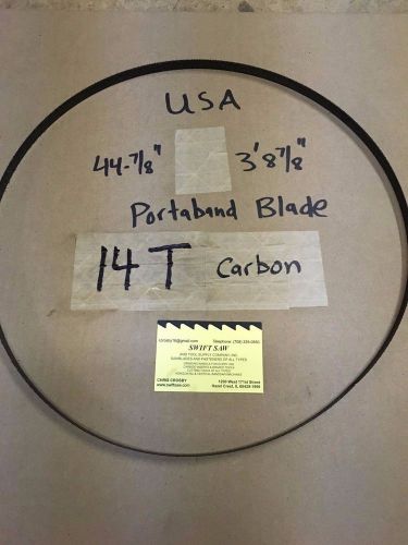 24pcs: 44-7/8&#034; (3&#039;8-7/8&#034;) x 1/2&#034; x .020 x 14t carbon portaband saw blade usa for sale