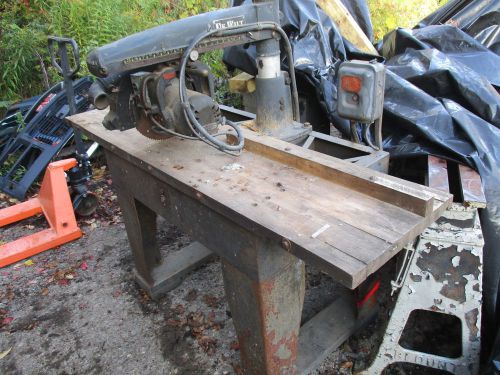 Vintage Dewalt Model GP Radial Arm Saw 3 Horse Power Fixer Upper De Walt 12&#034;