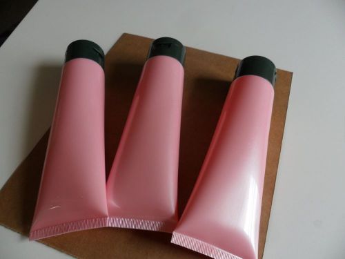 Set of three pink regular size ready to fill hand lotion containers  100g  New