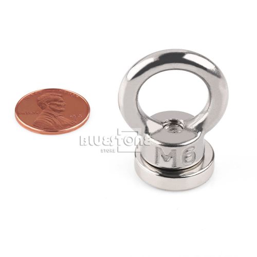 1x strong neodymium eyebolt circular rings magnet 20x5mm for 7kg salvage n52 for sale
