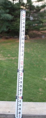 New agl 13&#039; surveyors grade pole rod inches topcon cst berger sokkia david white for sale