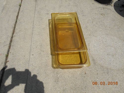 Cambro Amber Food Storage Pans