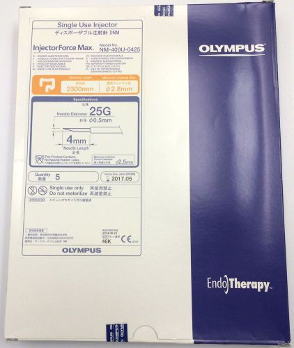 NEW Olympus NM-400U-0425 Single Use Injector 25G 2300mm x 2.8mm Box of 5