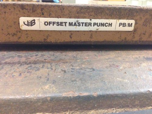Offset plate punch for sale