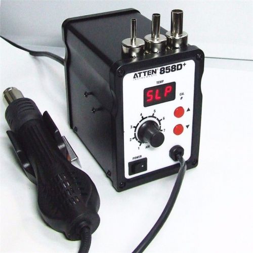 220V AT858D+ LCD Digital Hot Air Gun Soldering Rework Station New