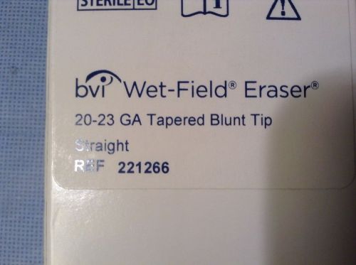 BVI WET FIELD ERASER REF 221266 20-23GA TAPERED BLUNT TIP QTY 5 NEW IN PACKAGE