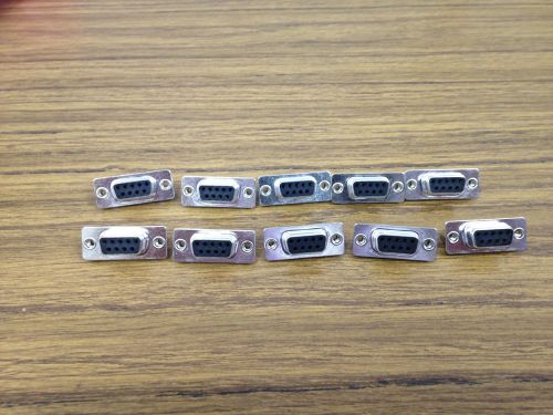 10 PCS Female DB9 Solder Cup Connector Norcomp P/N 171-009-201-021