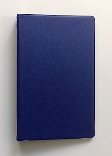 Mead 46001 Small 6-Ring Blue Vinyl Loose-Leaf Memo Notebook with 6-3/4 x