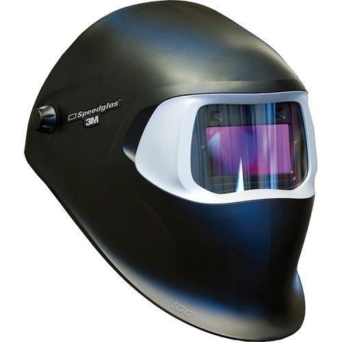 3M Speedglas Black Welding Helmet 100 with Auto-Darkening Filter 100V- Shades