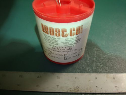 Lot (10) 1lb Loos &amp; Co 302/304 SS Safety Locking Wire