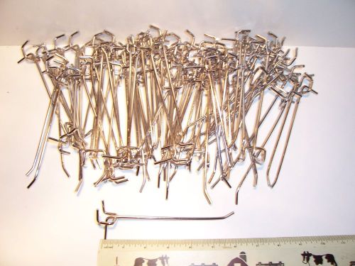 Pegboard Hooks 1/8&#034; Lot of 79 Commercial Grade Perfect Condition 6&#034;
