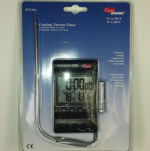 Cooper-atkins dtt361-0-8 digital cooking thermo-timer-new auction for sale