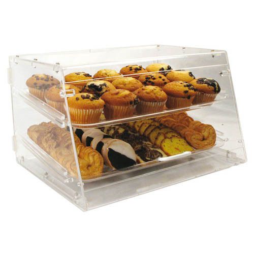 Winco ADC-2 Acrylic Countertop Pastry Cabinet - 2 Trays