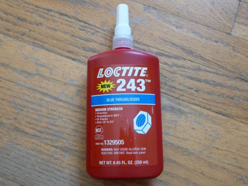 Loctite 243 medium strength threadlocker (250ml) bottle expires 3/17 for sale