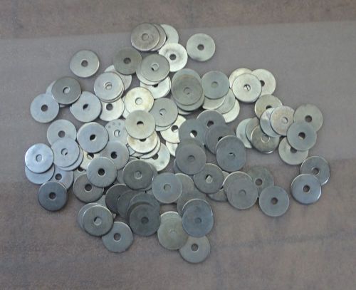 100 each  flat 1/4&#034; fender washers new! for sale