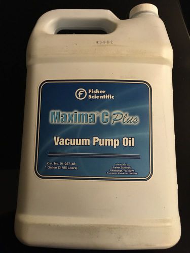 Maxima c vacuum pump oil new sealed gallon container fisher scientific for sale