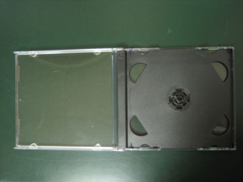 200 new 10.4mm double cd jewel cases with black tray 2cd for sale