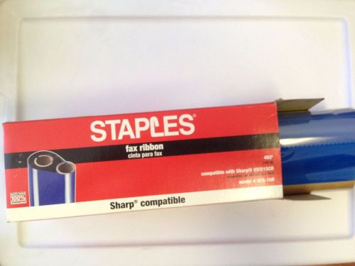 STAPLES 1 Fax Ribbon Model # SFS-10R | Compatible w/ Sharp UX 15CR