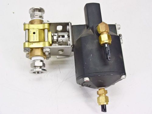 Swagelok pneumatic double acting actuator w/ vacuum valve 133 da for sale