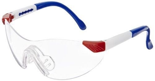 Sellstrom 70301 Dyno-Mites Kid Series Small Red  White and Blue Frame Clear Lens
