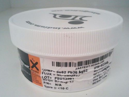 Indium solder paste tin sn62 pb36 ag02 rohs 500g jar 1lb 82349 flux nc-smq92j for sale