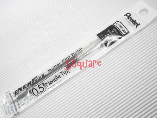 2 Refills for Pentel EnerGel Ener Gel LRN5 0.5mm NeedleTip Rollerball Pen, Black