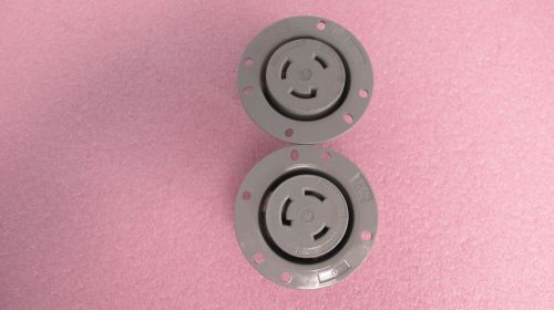 PASS &amp; SEYMOUR L1030-FO - TURNLOK FLANGED OUTLET 3W 30A125/250V LOT OF 2