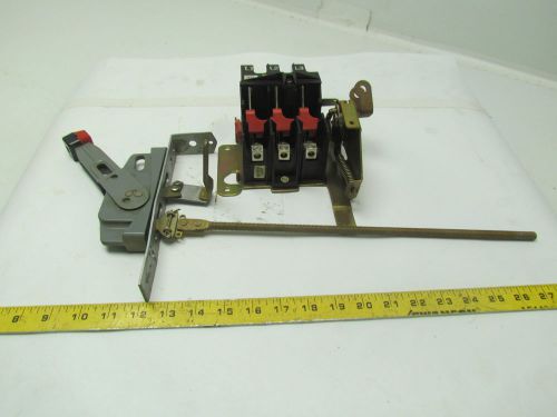 Square-d lr44199 disconnect switch &amp; flange mount handle 30a 600v non fused for sale