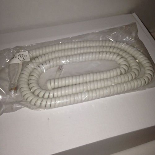 Replacement White Handset Cord 25 Ft. for Panasonic KX-T, KX-DT, KX-NT Phones