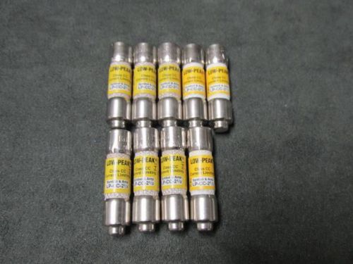 NEW NOS Lot of (9) Bussmann LP-CC-2-1/2 Time Delay Fuses 2.5A