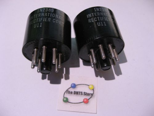 International Rectifier 1N2389 Diode Full Wave Tube Replacement IRC - NOS Qty 2