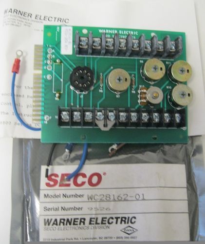 Warner seco motor speed control board wc28162-01 nib for sale
