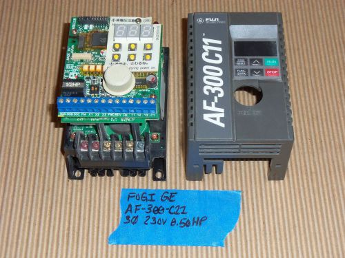Fuji ge electric af-300-c11 3ph 200-230v 3.4 amp 0.50hp ac drive for sale