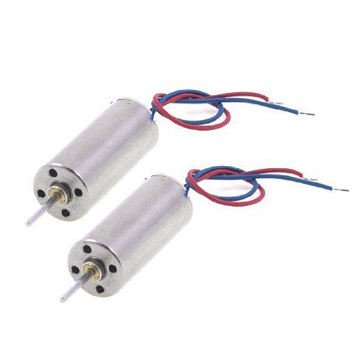 2 pcs dc 3.5v 7mm x 16mm cylinder mini coreless motor for model aircraft toy new for sale