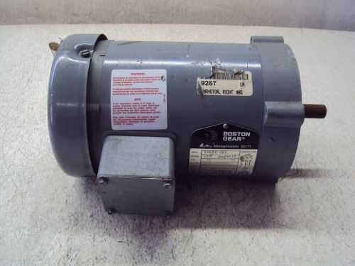 BOSTON GEAR .75 HP MOTOR 1725 RPM, 208-230/460 VOLT, 3 PHASE (USED)