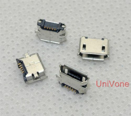 10pcs Micro USB B Type Connector 5Pin Jack SMT Phone Port